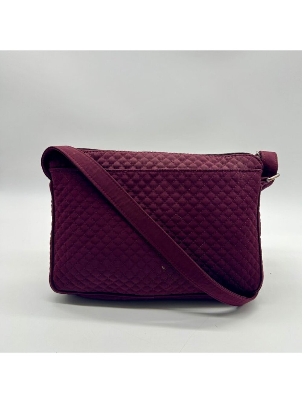 Vera Bradley Burgundy Fabric Crossbody Bag - Picture 2 of 11